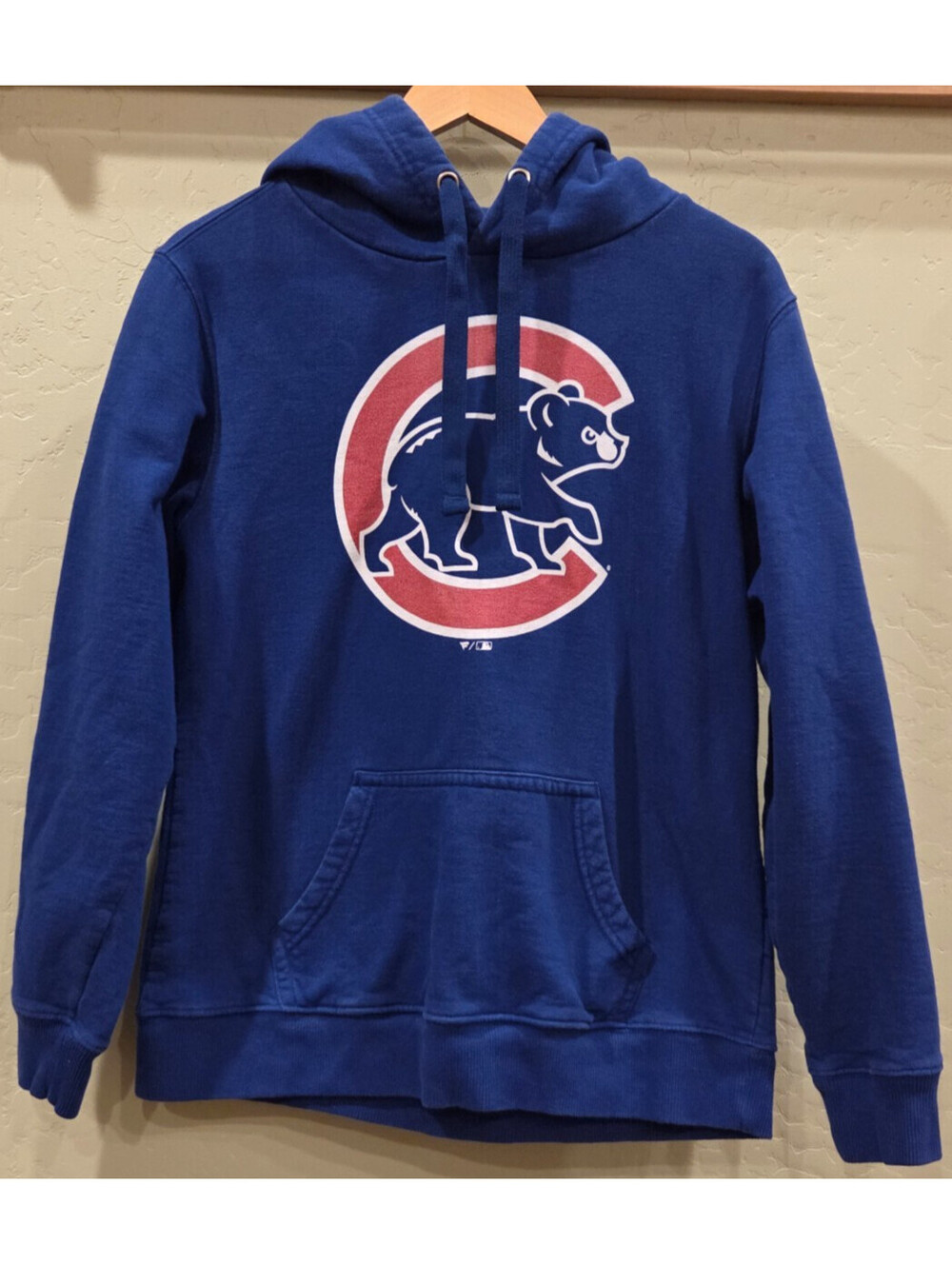 Chicago Cubs Fanatics Hoodie Mens Large Blue MLB Pullover Sweatshirt